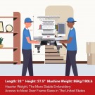 BAI Mirror 1201 Industriell Broderimaskin - 500 x 800 mm thumbnail